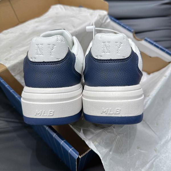 Giày MLB Korea Chunky Liner Denim Classic Mono New York Yankees Navy