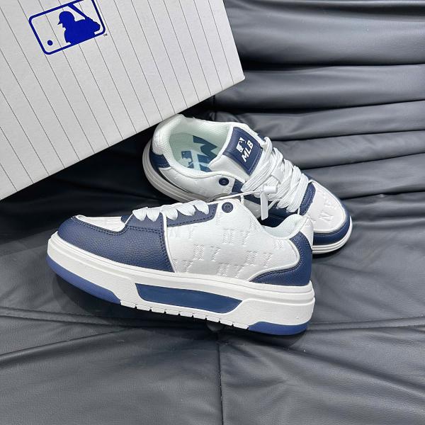 Giày MLB Korea Chunky Liner Denim Classic Mono New York Yankees Navy