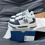 Giày MLB Korea Chunky Liner Denim Classic Mono New York Yankees Navy