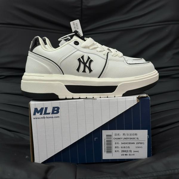 Giày MLB Korea Chunky Liner Basic SL New York Yankees White Best Quality