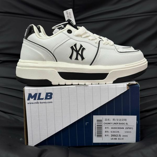 Giày MLB Korea Chunky Liner Basic SL New York Yankees White Best Quality