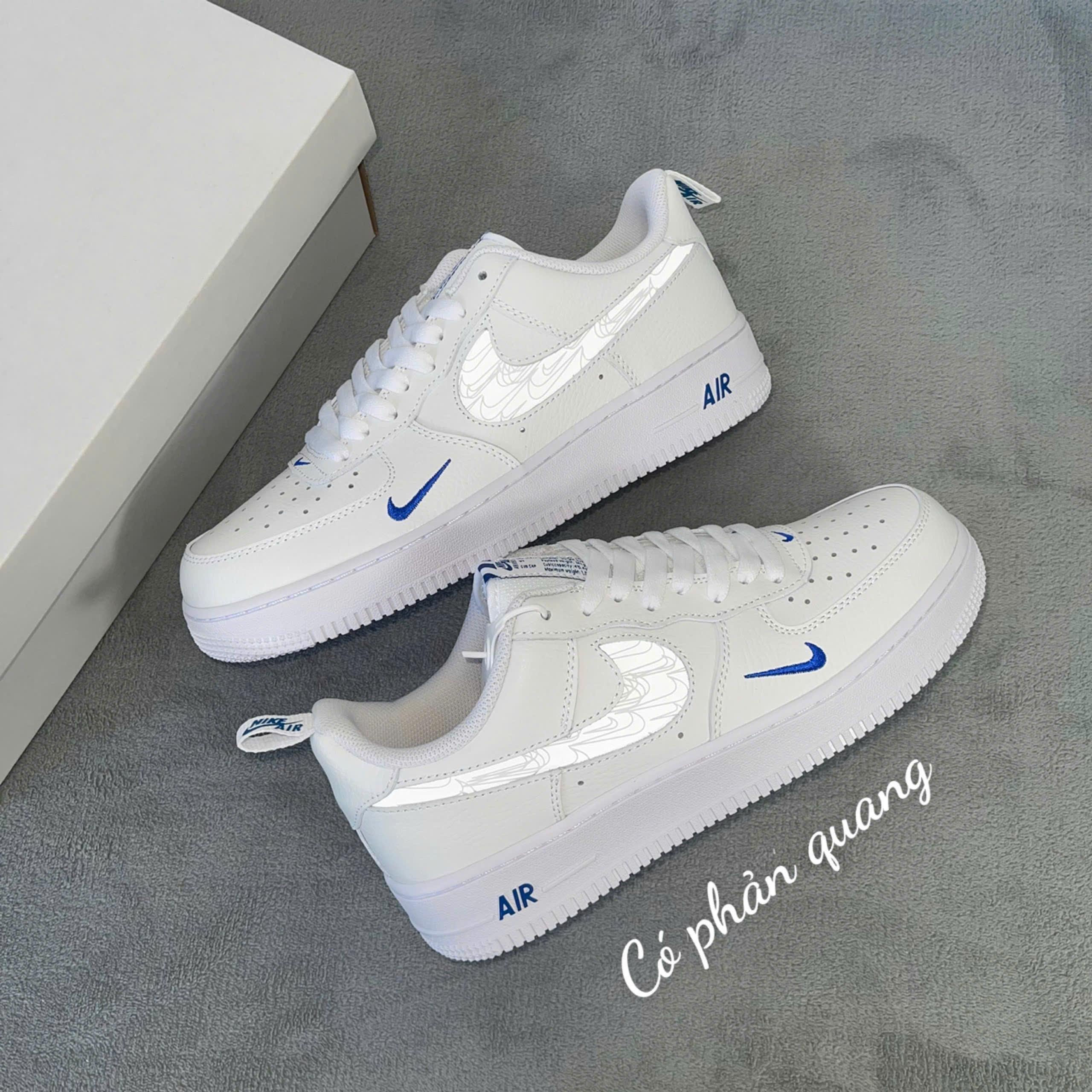 Giày Nike Air Force 1 ’07 LV8 ‘White Dark Marina Blue’
