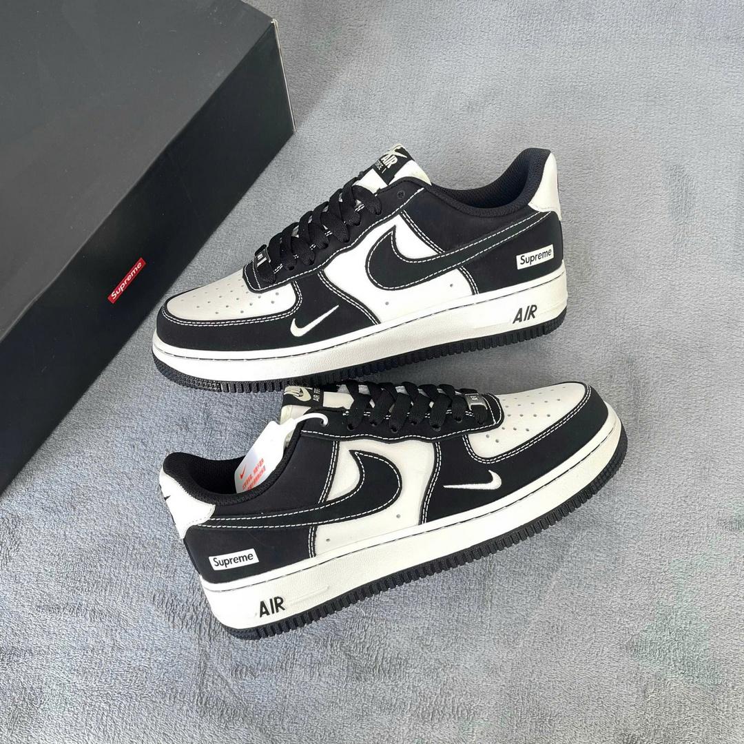 Giày Nike Air Force 1 Supreme Black White
