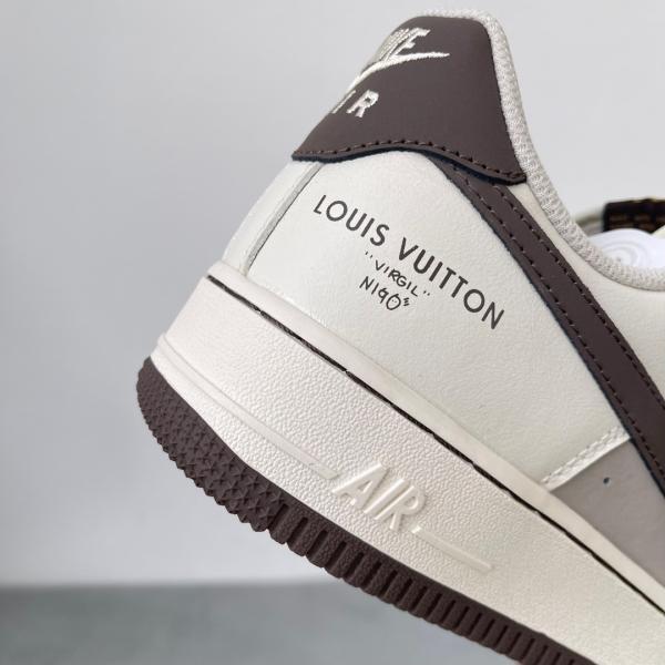 Giày Nike Air Force One X Louis Vuitton Custom Bown