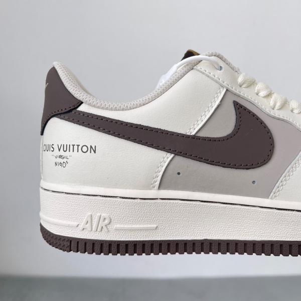 Giày Nike Air Force One X Louis Vuitton Custom Bown