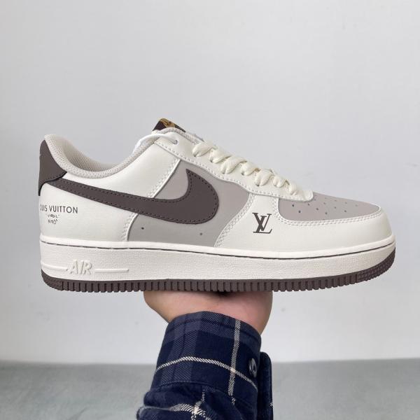 Giày Nike Air Force One X Louis Vuitton Custom Bown
