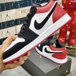 Giày Nike Air Jordan 1 Low Red Black Toe