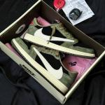 Giày Nike Air Jordan 1 Low Travis Scott Black Olive
