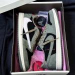 Giày Nike Air Jordan 1 Low Travis Scott Black Olive