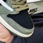 Giày Nike Air Jordan 1 Low Travis Scott Black Olive