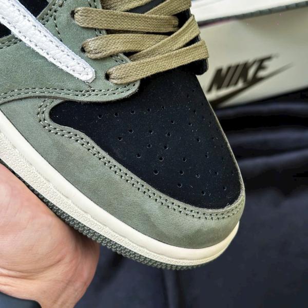 Giày Nike Air Jordan 1 Low Travis Scott Black Olive
