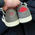 Giày Nike Air Jordan 1 Low Travis Scott Black Olive