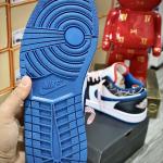 Giày Nike Air Jordan 1 Low ‘White Industrial Blue Siren Red’ Like Auth (Sashiko)