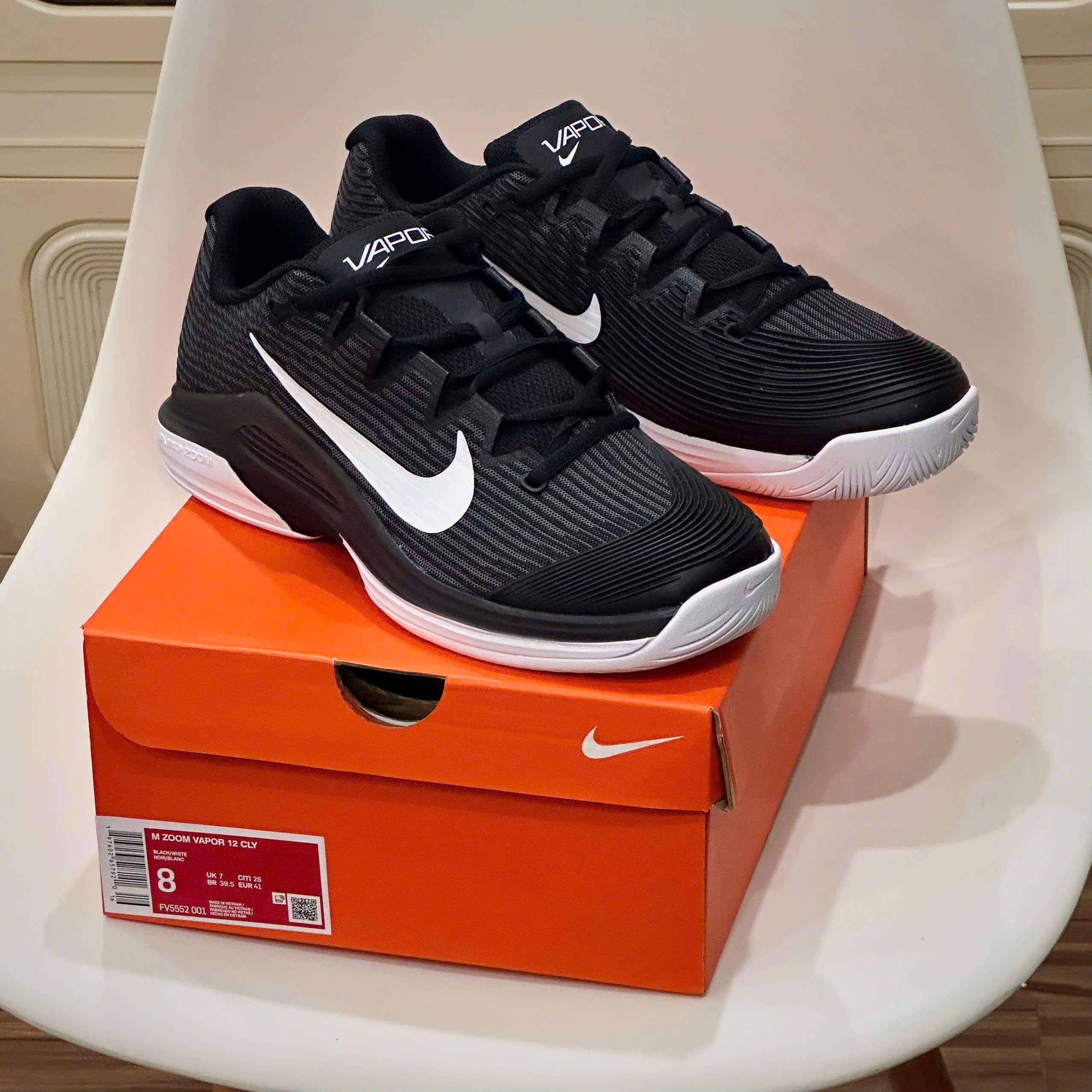 Giày Nike Court Air Zoom Vapor 12 HC ‘Black Dark’