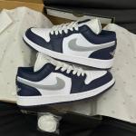 Giày Nike Jordan 1 Low Wolf Grey Midnight Navy