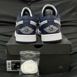 Giày Nike Jordan 1 Low Wolf Grey Midnight Navy