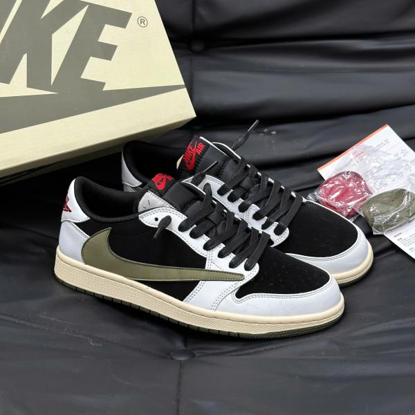 Giày Nike Travis Scott x Air Jordan 1 Low OG “Olive”
