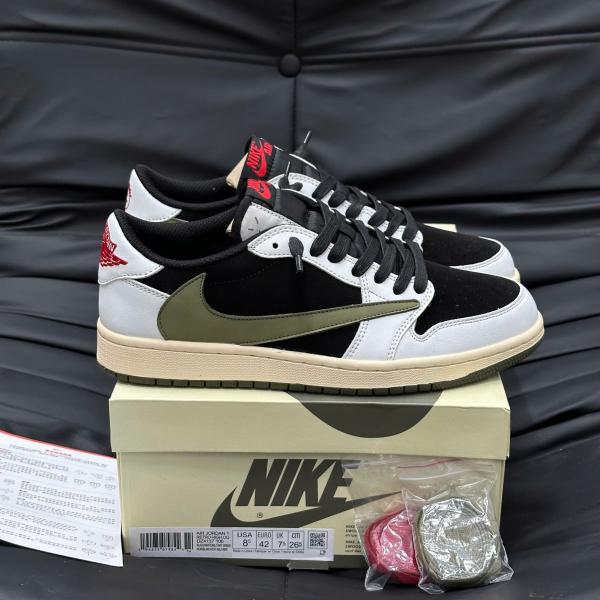 Giày Nike Travis Scott x Air Jordan 1 Low OG “Olive”