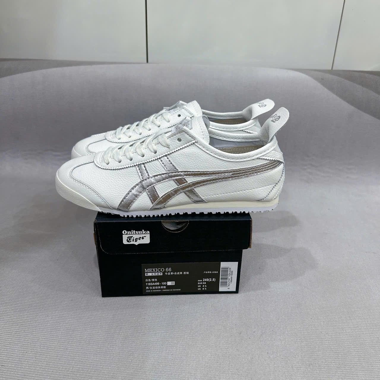 Giày Onitsuka Tiger MEXICO 66 White Silver Like Auth