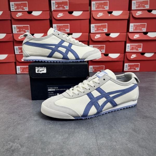 Giày Onitsuka Tokuten Tiger Mexico 66 White Blue Like Auth