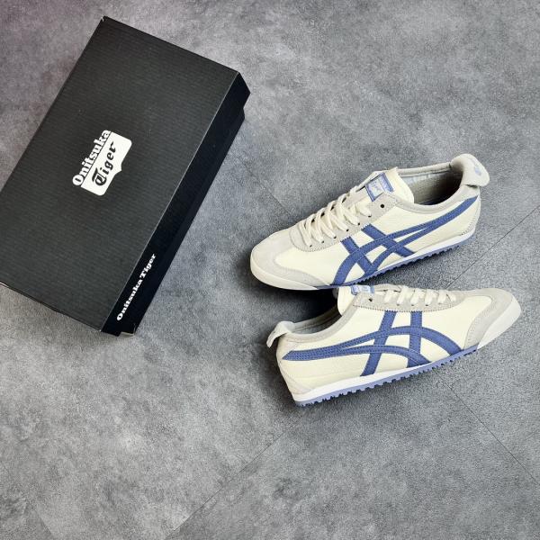 Giày Onitsuka Tokuten Tiger Mexico 66 White Blue Like Auth