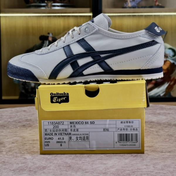 Giày Onitsuka Tokuten Tiger Mexico 66 White Blue Like Auth