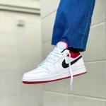 Giày Nike Air Jordan Low University Red Black Like Auth