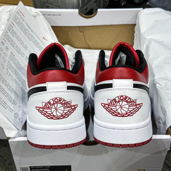 Giày Nike Air Jordan Low University Red Black Like Auth