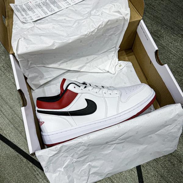 Giày Nike Air Jordan Low University Red Black Like Auth