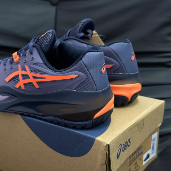 Giày Tennis Asics Gel Resolution X Greyish Purple/Nova Orange