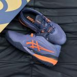 Giày Tennis Asics Gel Resolution X Greyish Purple/Nova Orange