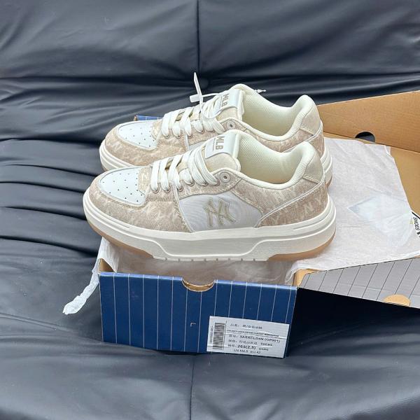 Giày MLB Korea Chunky Liner Denim Mono SL New York Yankees