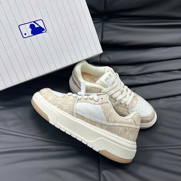 Giày MLB Korea Chunky Liner Denim Mono SL New York Yankees