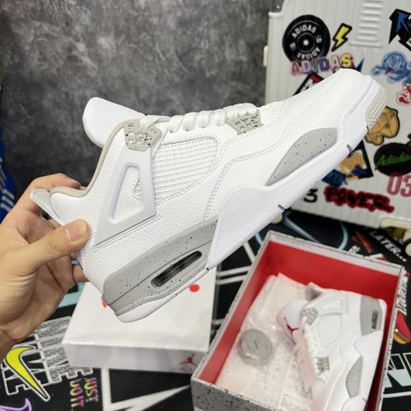 Giày Nike Air Jordan 4 Retro  White Oreo Like Auth