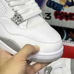 Giày Nike Air Jordan 4 Retro  White Oreo Like Auth