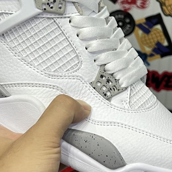 Giày Nike Air Jordan 4 Retro  White Oreo Like Auth