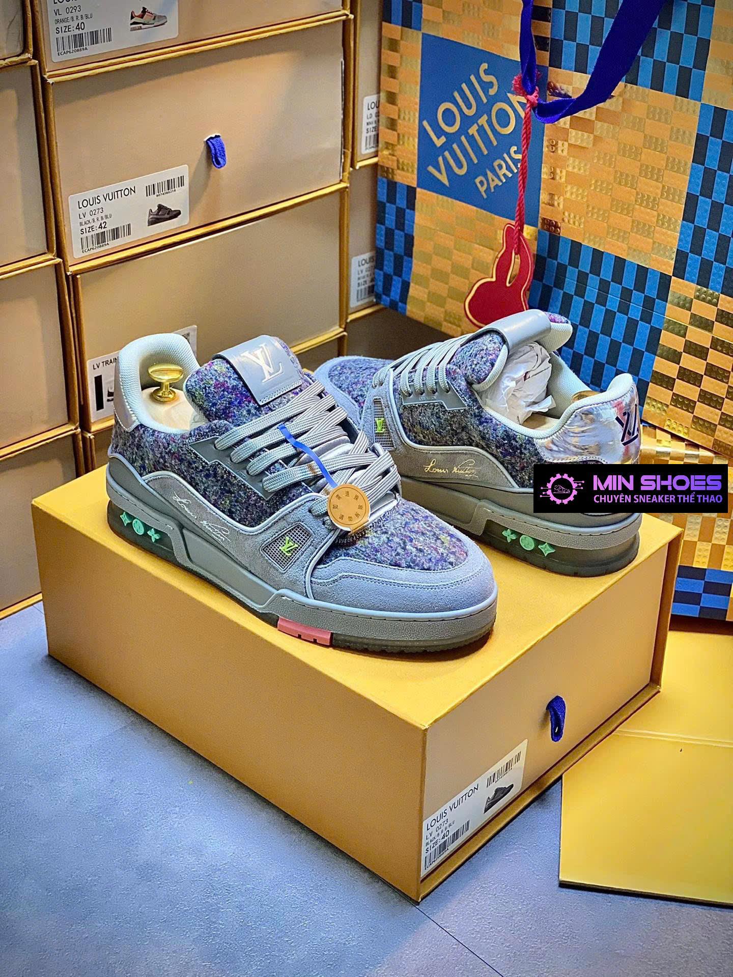 Giày sneaker Louis Vuitton (LV) like authentic