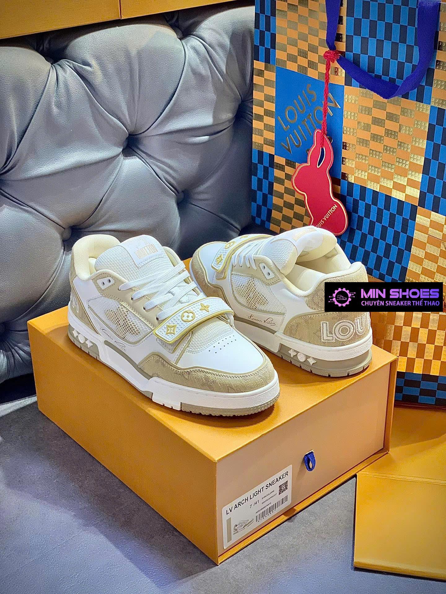 Giày sneaker Louis Vuitton (LV) like authentic