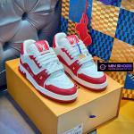 Giày Louis Vuitton Lv Trainer #54 Signature Red Like Auth
