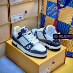Giày Louis Vuitton LV Trainer 54 Swarovsk Crystals Black