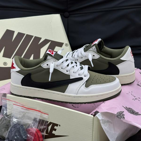 Giày Nike Jordan 1 Low OG SP x Travis Scott ‘Medium Olive’