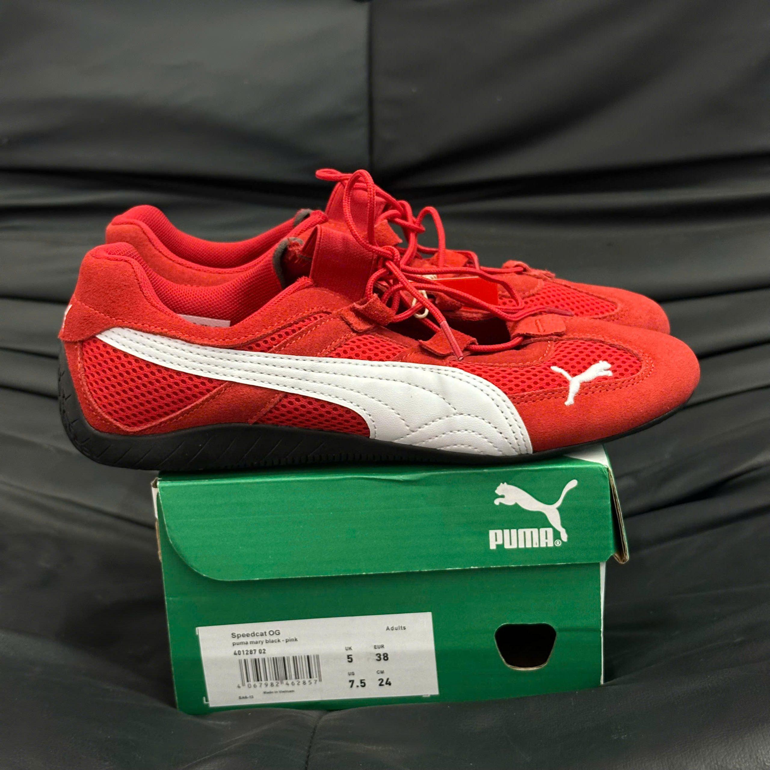 Giày thể thao Puma Speedcat Summer WMNS dành cho mọi thời đại màu đỏ/Puma dành cho nữ màu trắng