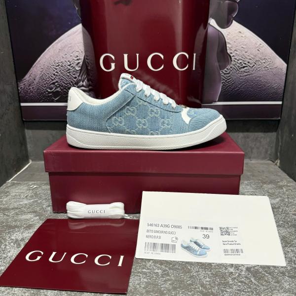 Giày Thể Thao Nam Nữ GUCCI Screener Denim