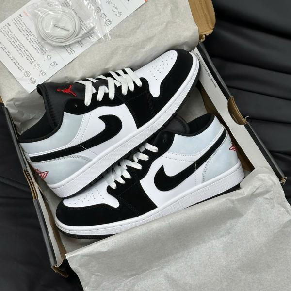 Giày Nike Air Jordan 1 Low – Black Matte Silver