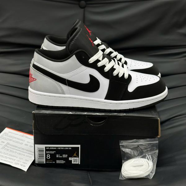 Giày Nike Air Jordan 1 Low – Black Matte Silver
