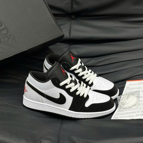 Giày Nike Air Jordan 1 Low – Black Matte Silver