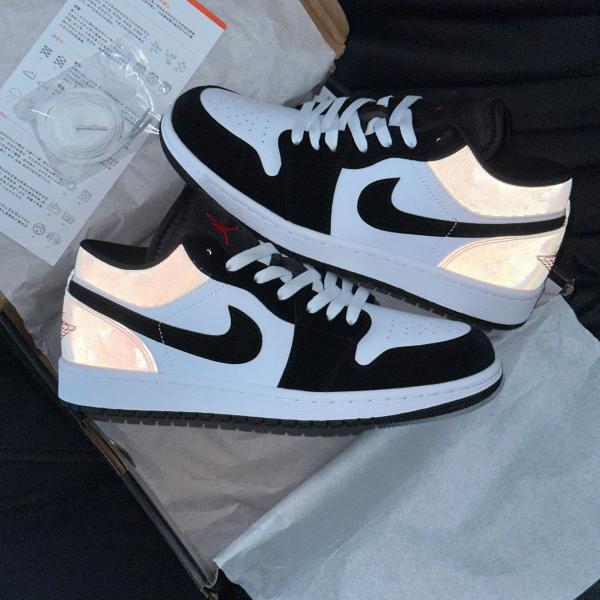 Giày Nike Air Jordan 1 Low – Black Matte Silver