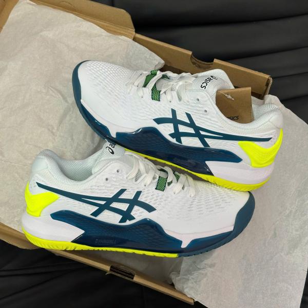 Giày Tennis/Pickleball ASICS Gel-Resolution 9 ‘White Restful Teal’