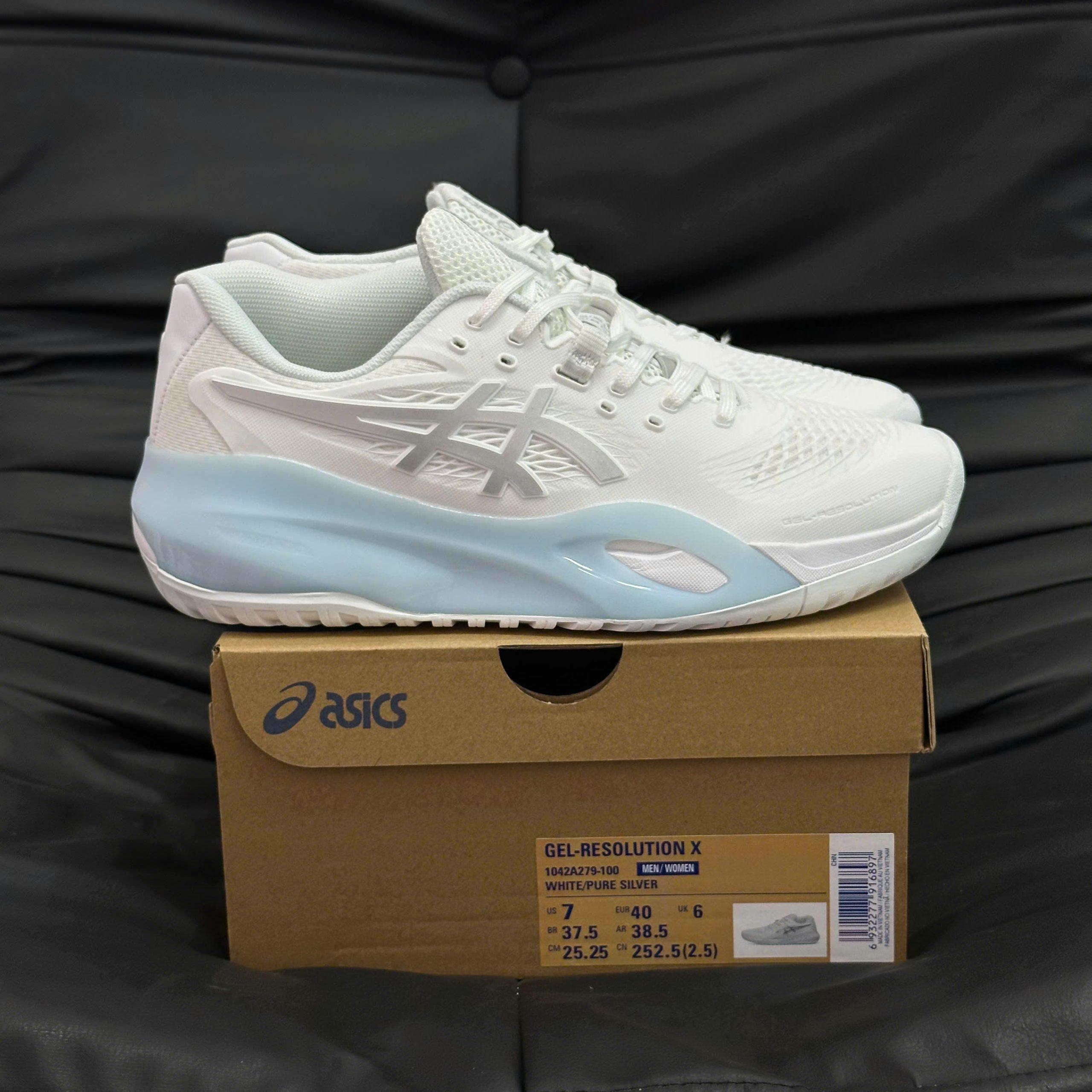Giày Asics GEL-RESOLUTION X ‘WHITE/PURE SILVER