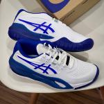 Giày Asics GEL- RESOLUTION X WIDE ''WHITE DARK COBALT'' Pickleball / Tennis